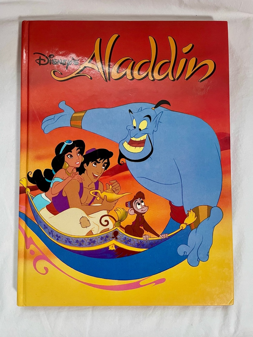 VTG 1992 Disney’s Aladdin Large Hardcover Book